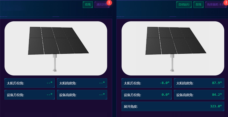 万泽宏盛双轴光伏跟踪支架-云平台事件告警