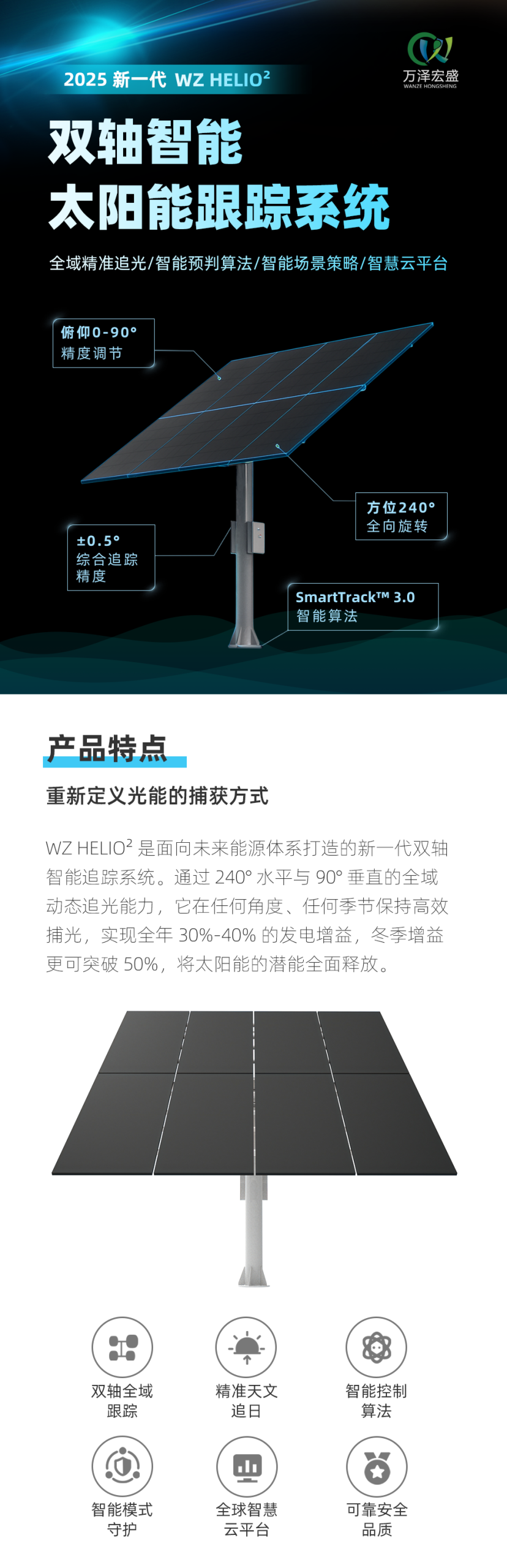 双轴智能太阳能跟踪系统 - 细节图 1