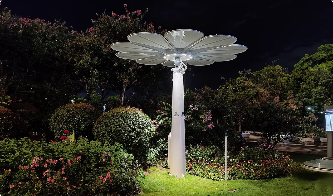 光伏太阳花点缀景观