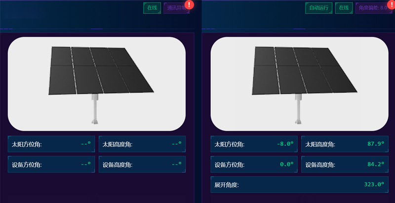 万泽宏盛双轴光伏跟踪支架-云平台事件告警